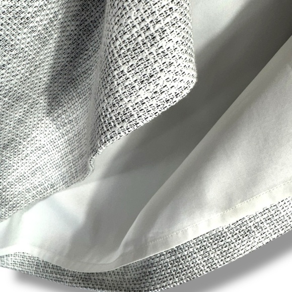 Club Monaco Textured Lightweight Tweed Pencil Skirt, Grey/White, Size 8 - Picture 6 of 11